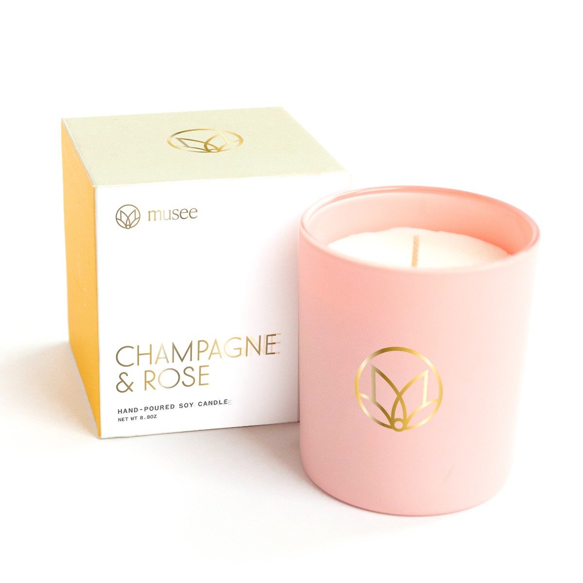 Champagne & Rose Candle