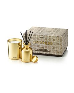 Apotheke - Firewood Mini Candle & Reed Diffuser Duo