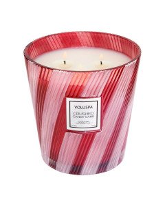 Voluspa - Crushed Candy Cane 3 Wick Hearth Candle