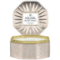 Voluspa Blond Tabac Octagon Tin Candle