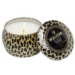 Voluspa Suede Noir Travel Tin Candle