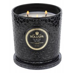 Voluspa Suede Noir Luxe Candle