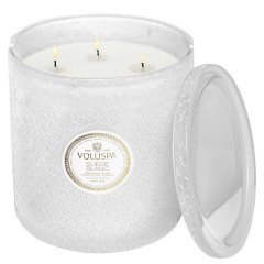 Voluspa - Suede Blanc 5 Wick Hearth Candle