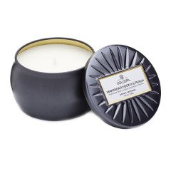 Voluspa Makassar Ebony & Peach Travel Tin Candle