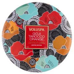 Voluspa - Goji & Tarocco Orange 3 Wick Tin XXV Anniversary Candle