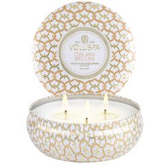 Voluspa Italian Bellini 3 Wick Tin Candle