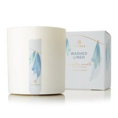 Thymes Washed Linen Candle