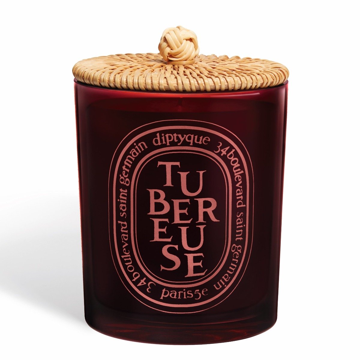 Tubereuse Candle 300g Limited Edition w/ Rattan Lid (Tuberose)