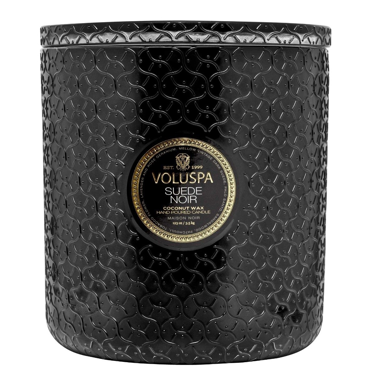 Suede Noir 5 Wick Hearth Candle