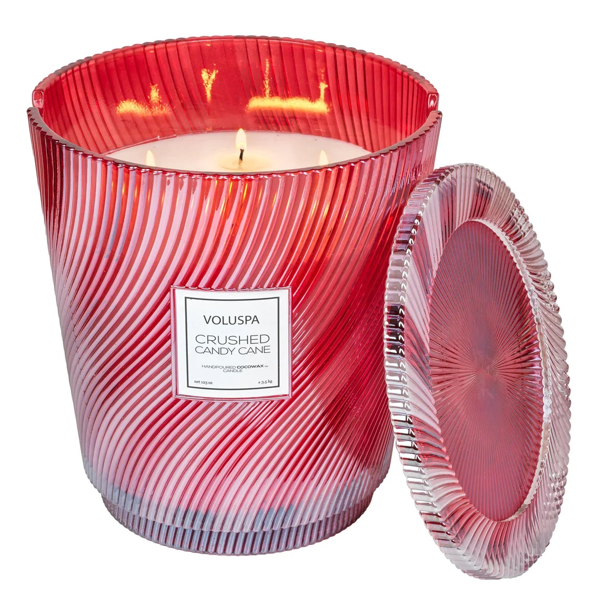 Crushed Candy Cane 5 Wick Hearth Candle