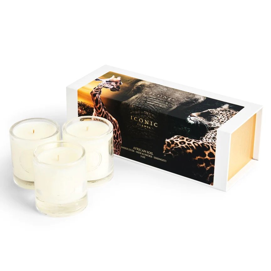  African Soil 3 Mini Candle Set