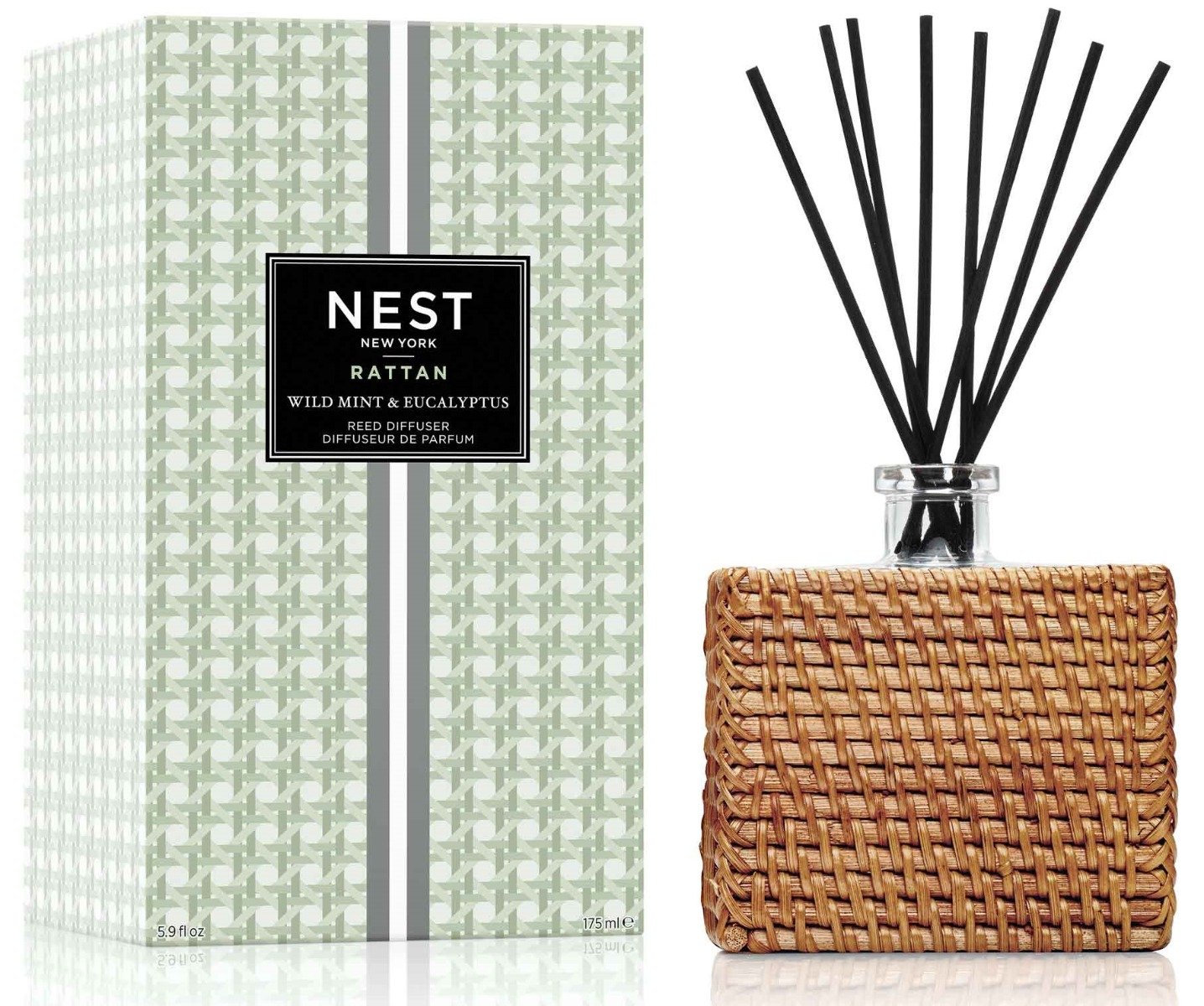 Wild Mint & Eucalyptus Rattan Diffuser