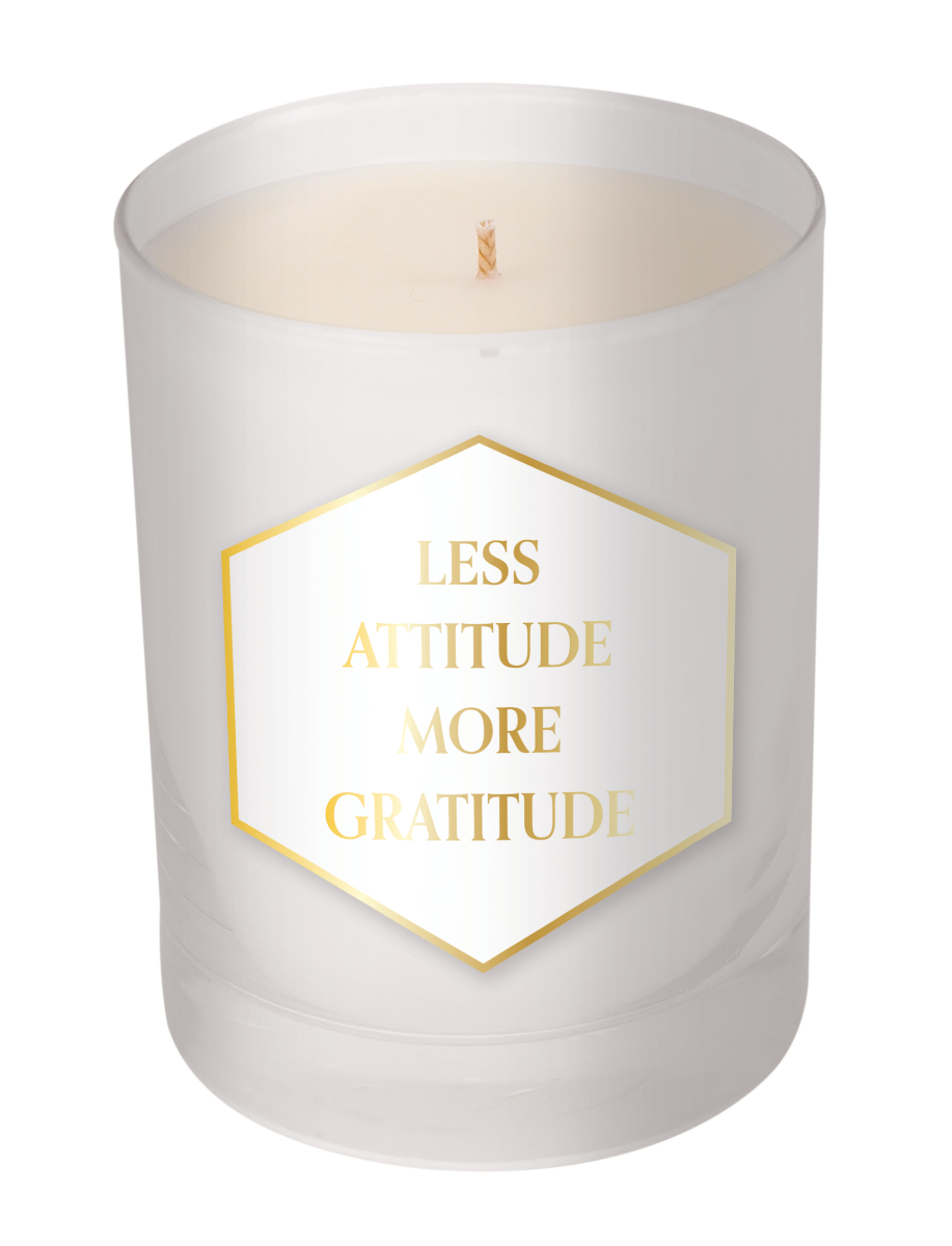 Less Attitude More Gratitude Candle