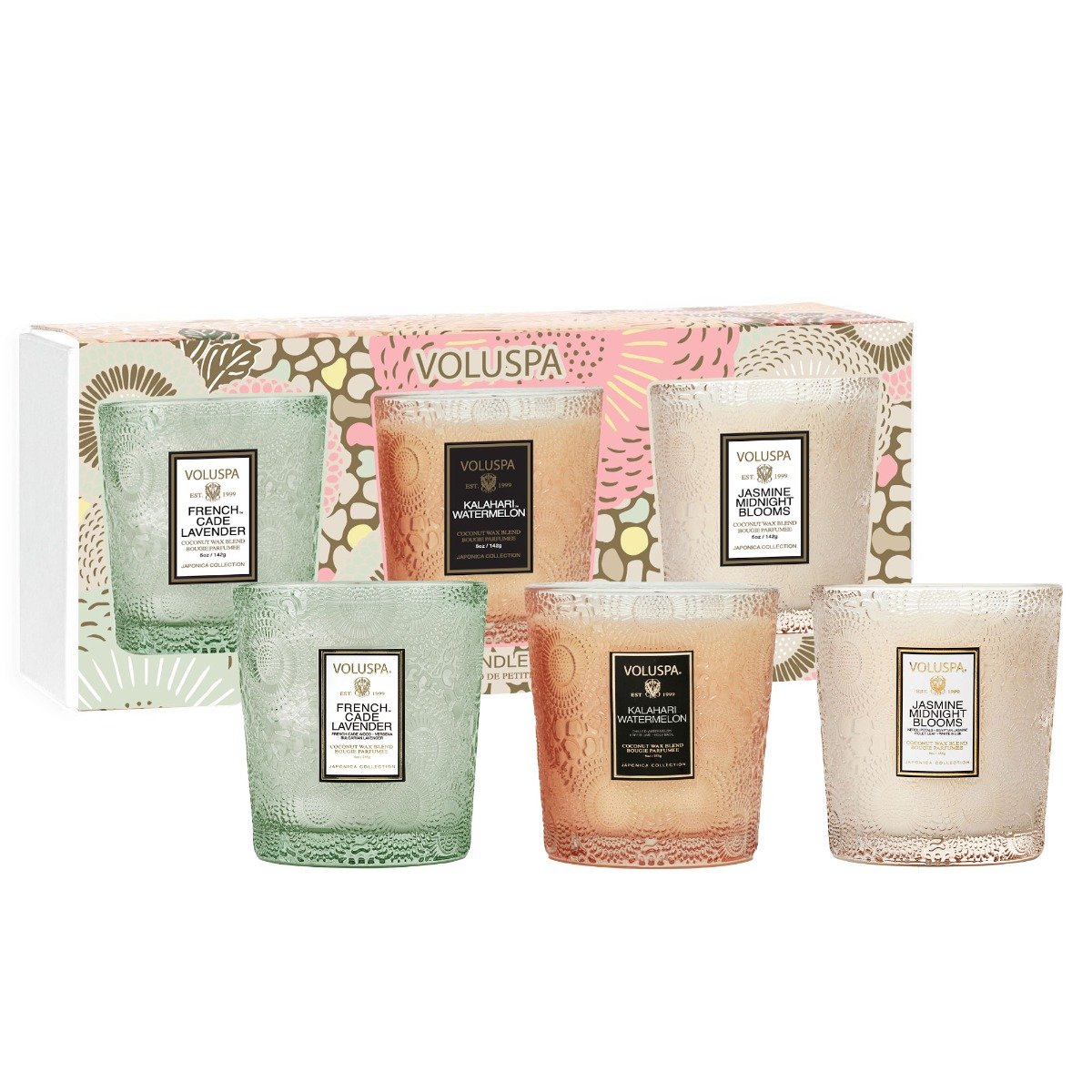 Japonica Spring Home Refresh Demi Candle Trio Set