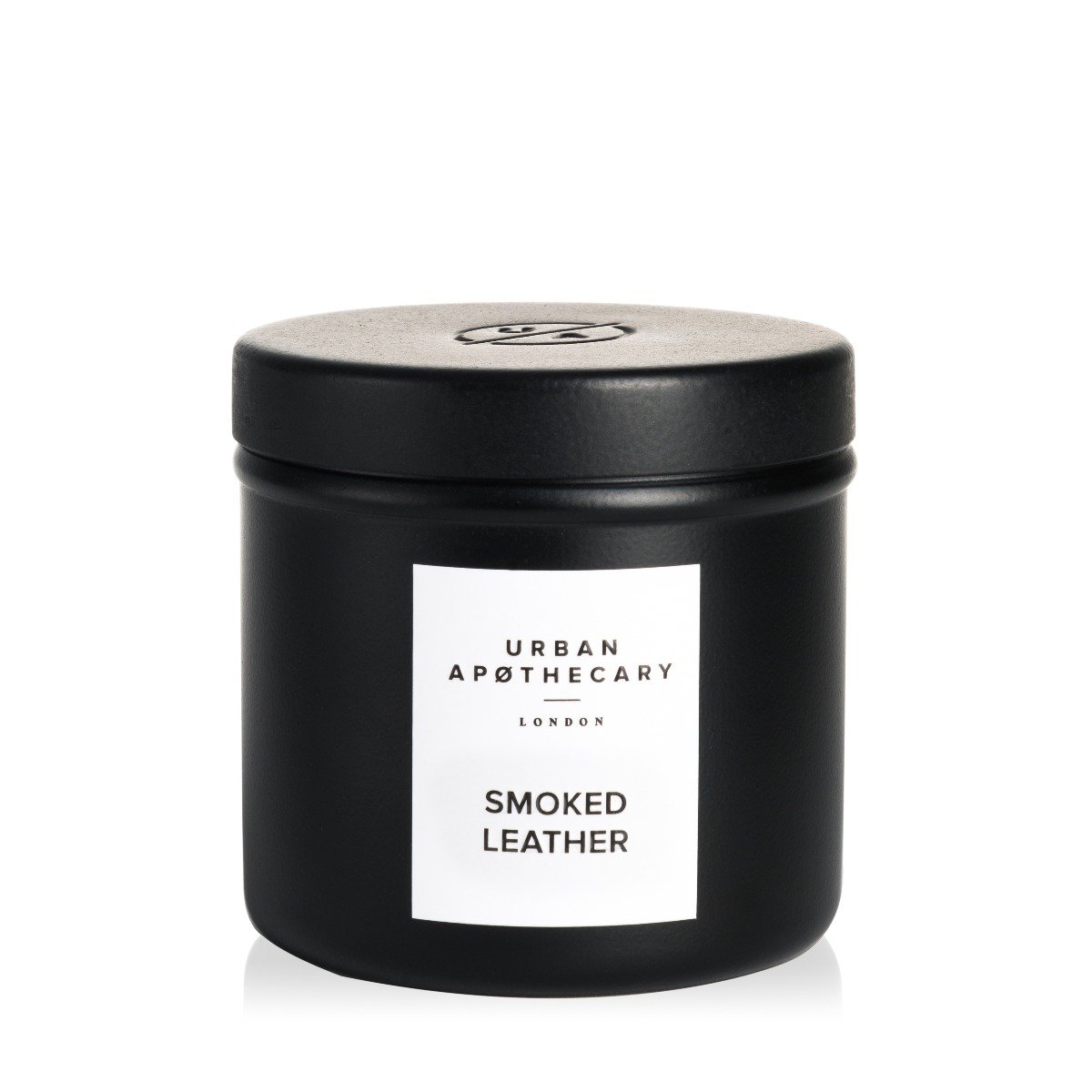 Smoked Leather Travel Tin Candle